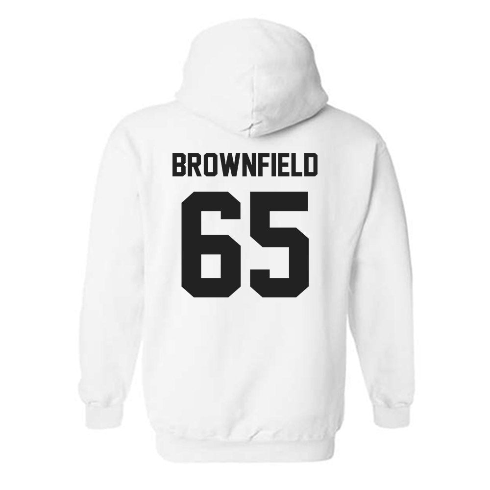 Purdue - NCAA Football : Brock Brownfield - Sports Shersey Hooded Sweatshirt-1