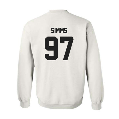 Purdue - NCAA Football : Wisdom Simms - Sports Shersey Crewneck Sweatshirt-1
