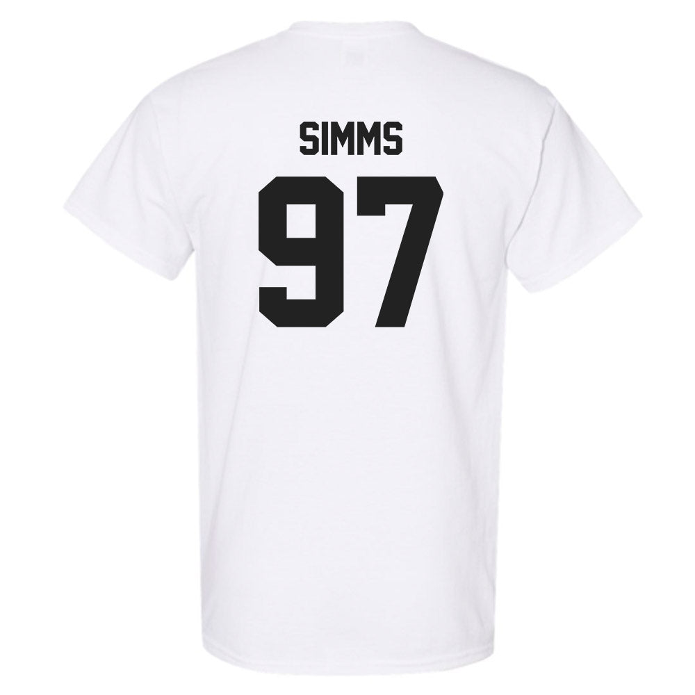 Purdue - NCAA Football : Wisdom Simms - Sports Shersey T-Shirt-1