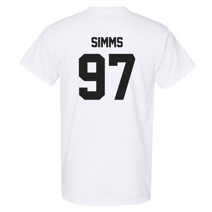 Purdue - NCAA Football : Wisdom Simms - Sports Shersey T-Shirt-1