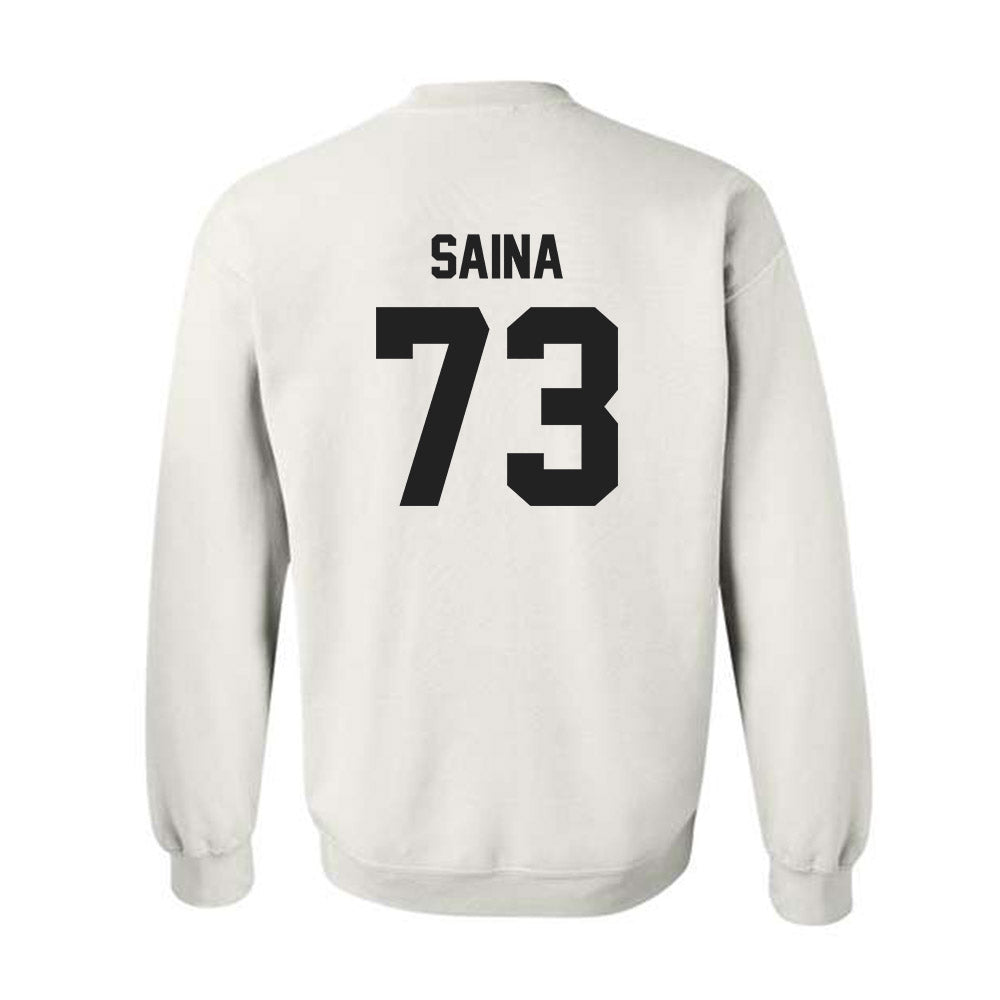 Purdue - NCAA Football : Makai Saina - Sports Shersey Crewneck Sweatshirt-1
