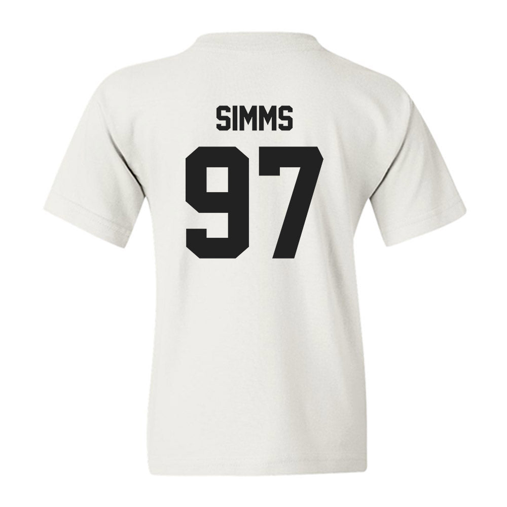 Purdue - NCAA Football : Wisdom Simms - Sports Shersey Youth T-Shirt-1