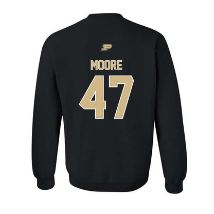 Purdue - NCAA Football : Tre Moore - Sports Shersey Crewneck Sweatshirt-1