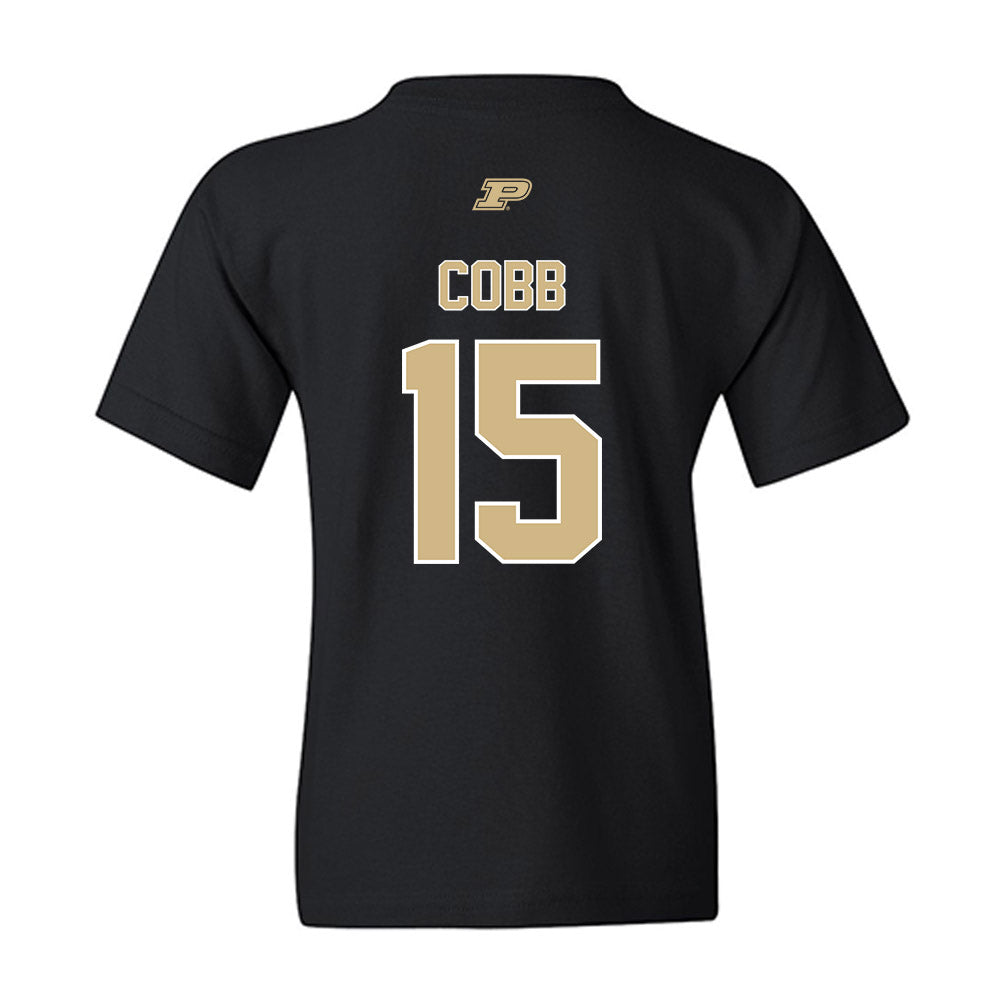 Purdue - NCAA Football : Vi'Naz Cobb - Sports Shersey Youth T-Shirt-1