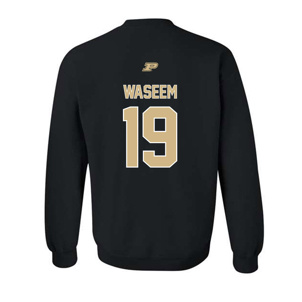 Purdue - NCAA Football : Asaad Waseem - Sports Shersey Crewneck Sweatshirt-1