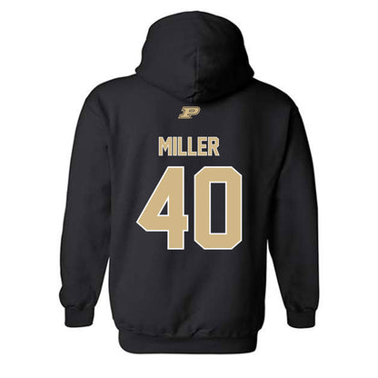 Purdue - NCAA Football : Hudson Miller - Sports Shersey Hooded Sweatshirt