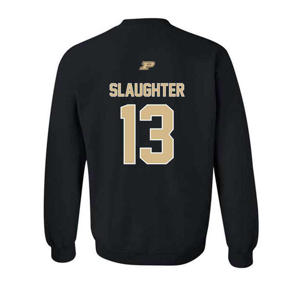 Purdue - NCAA Football : John Slaughter - Sports Shersey Crewneck Sweatshirt-1