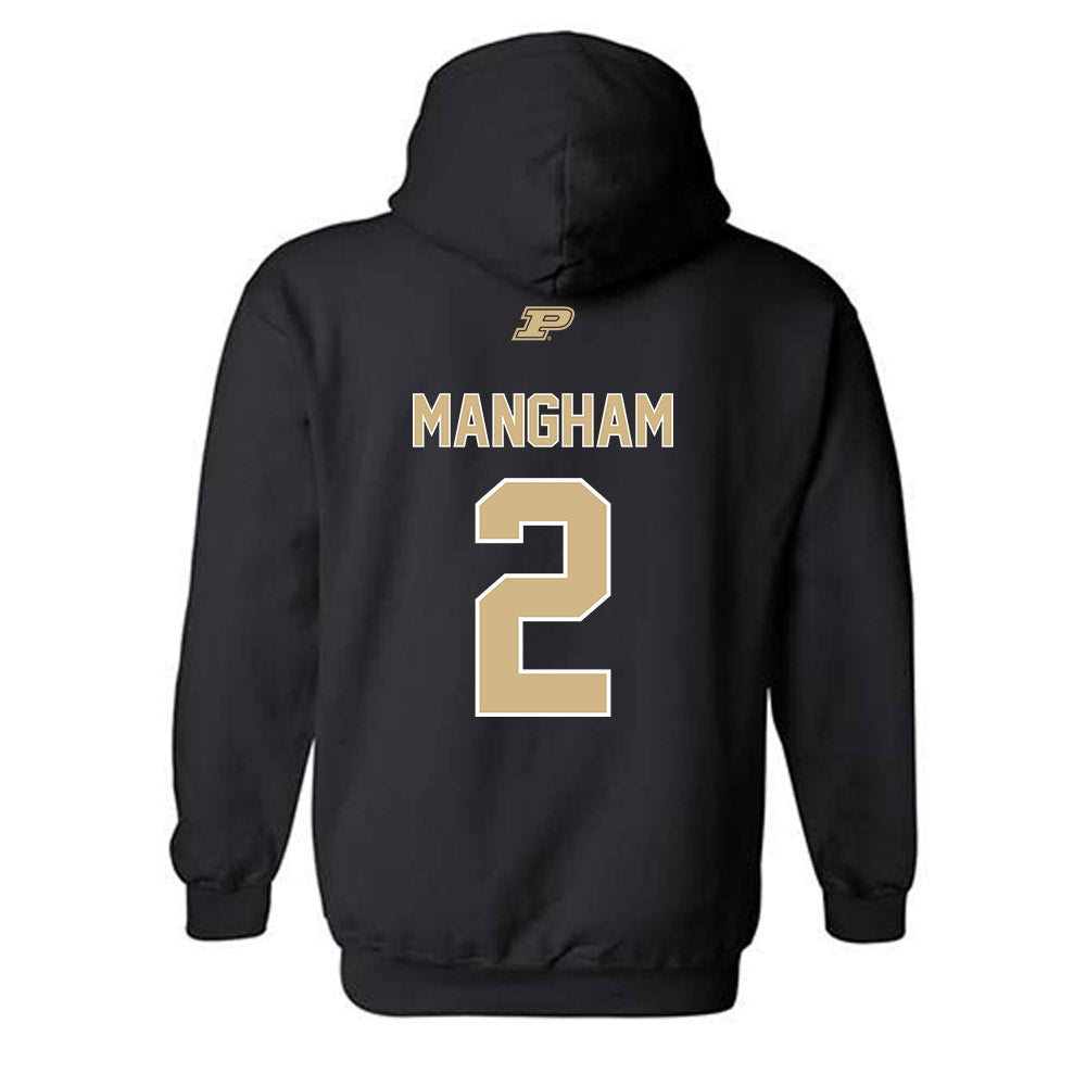 Purdue - NCAA Football : Jaden Mangham - Sports Shersey Hooded Sweatshirt-1