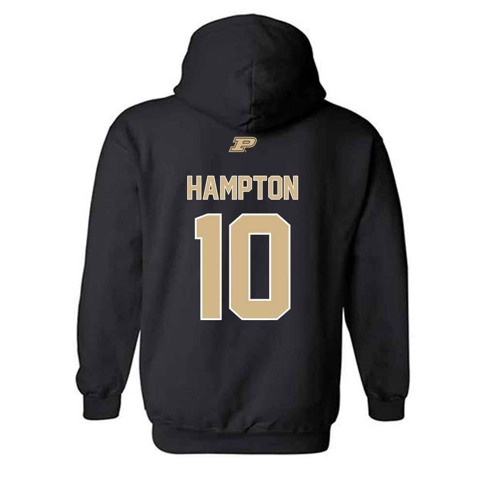 Purdue - NCAA Football : TaVari Hampton - Sports Shersey Hooded Sweatshirt-1