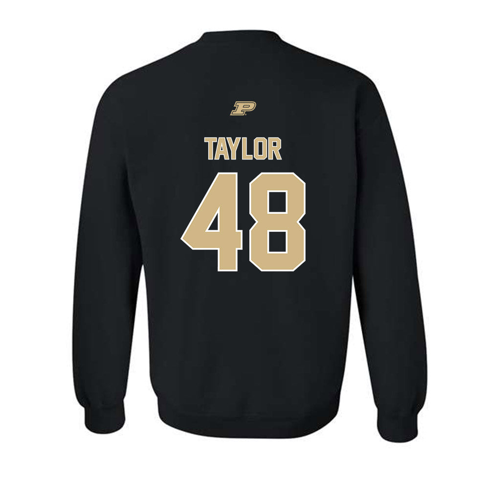 Purdue - NCAA Football : Donivan Taylor - Sports Shersey Crewneck Sweatshirt-1