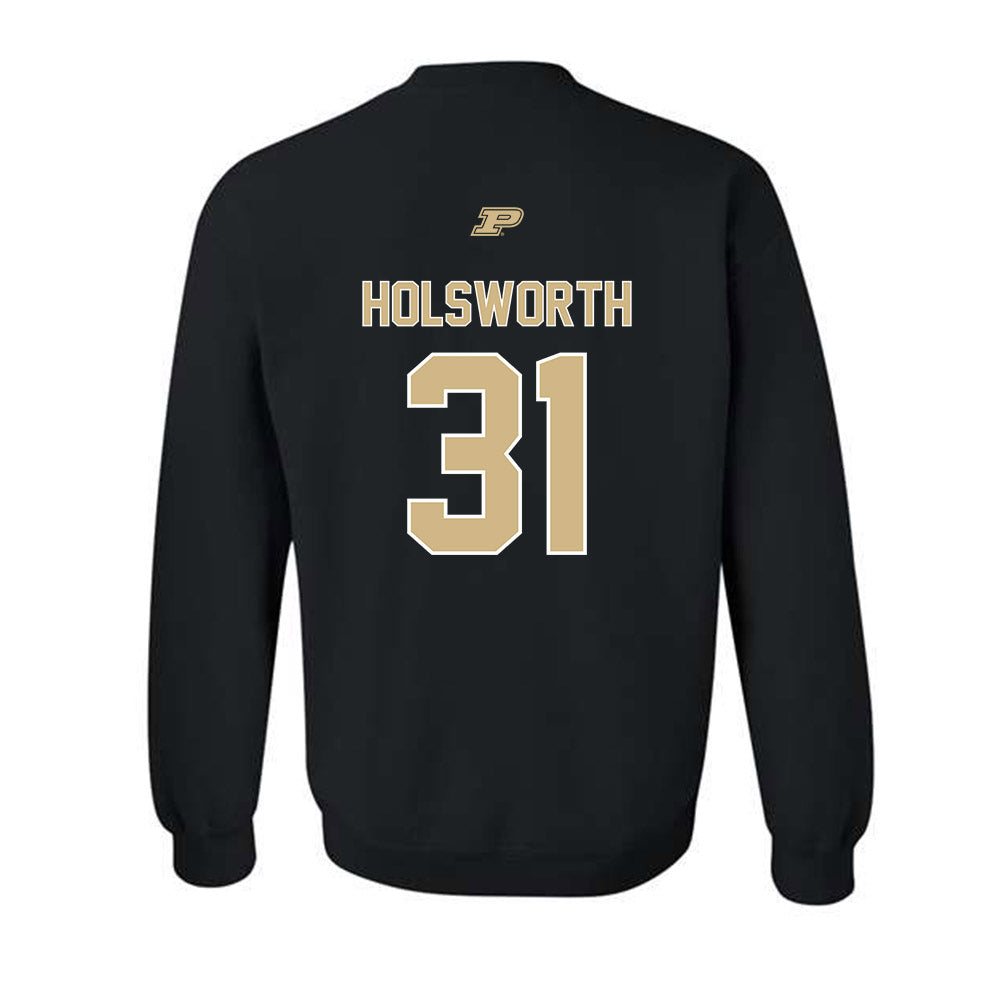 Purdue - NCAA Football : Carter Holsworth - Sports Shersey Crewneck Sweatshirt-1