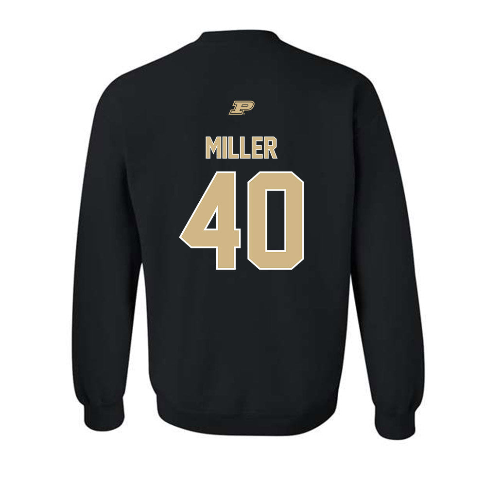 Purdue - NCAA Football : Hudson Miller - Sports Shersey Crewneck Sweatshirt