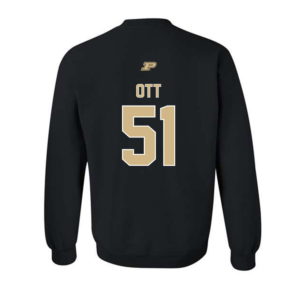 Purdue - NCAA Football : Jaxon Ott - Sports Shersey Crewneck Sweatshirt-1