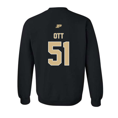 Purdue - NCAA Football : Jaxon Ott - Sports Shersey Crewneck Sweatshirt-1