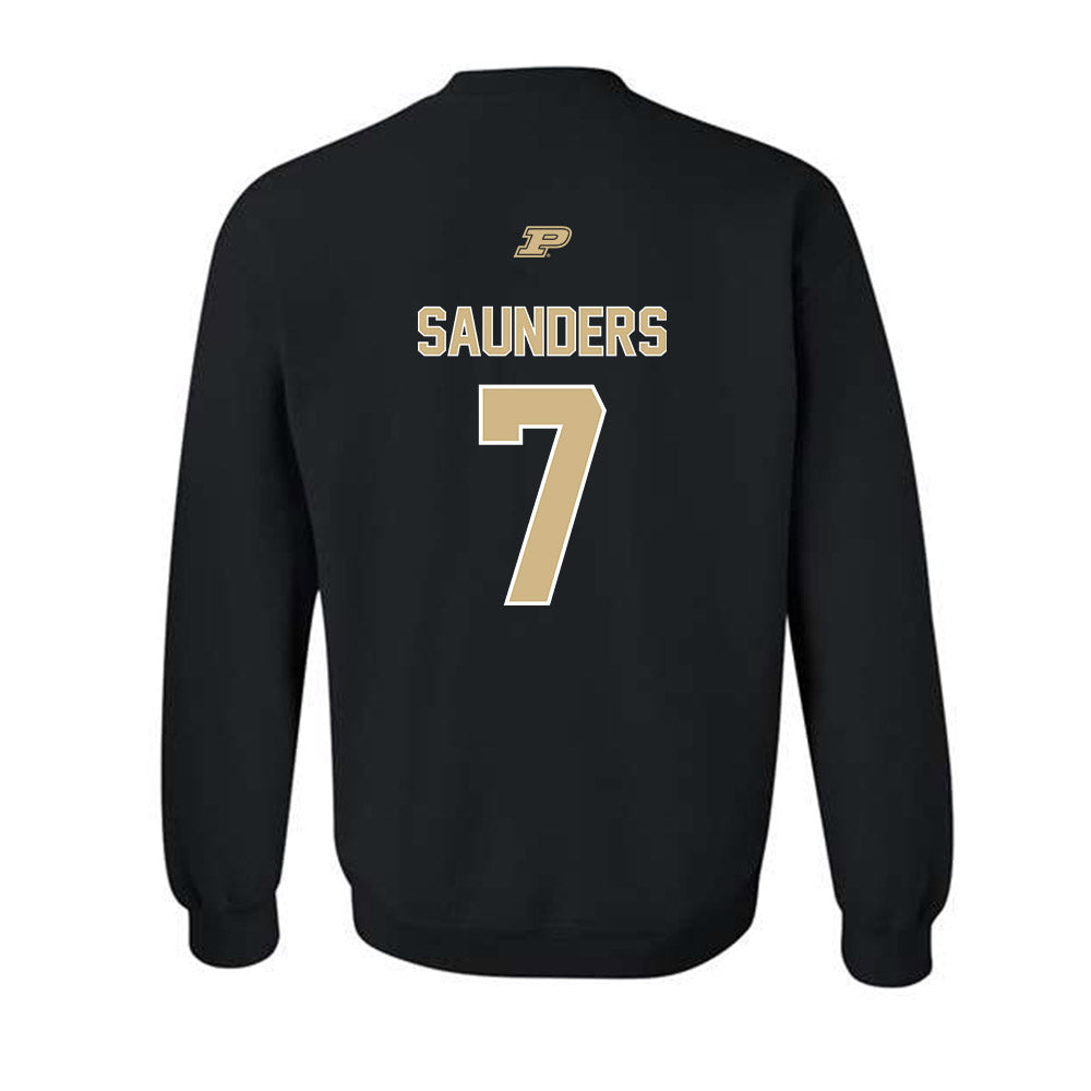 Purdue - NCAA Football : Donovan Saunders - Sports Shersey Crewneck Sweatshirt-1