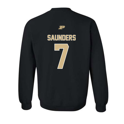 Purdue - NCAA Football : Donovan Saunders - Sports Shersey Crewneck Sweatshirt-1