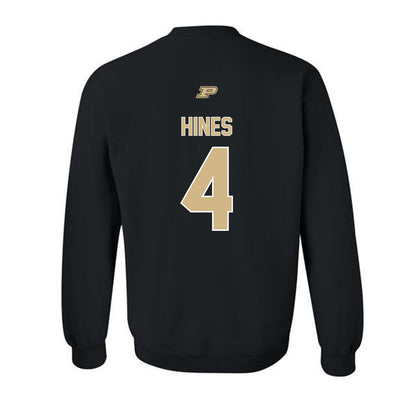 Purdue - NCAA Football : Hudauri Hines - Sports Shersey Crewneck Sweatshirt-1