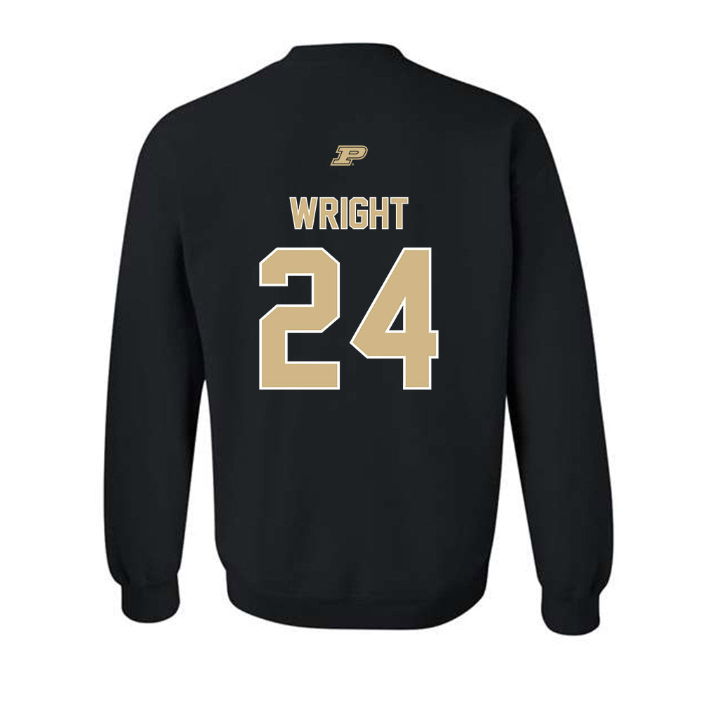 Purdue - NCAA Football : Izaiah Wright - Sports Shersey Crewneck Sweatshirt-1