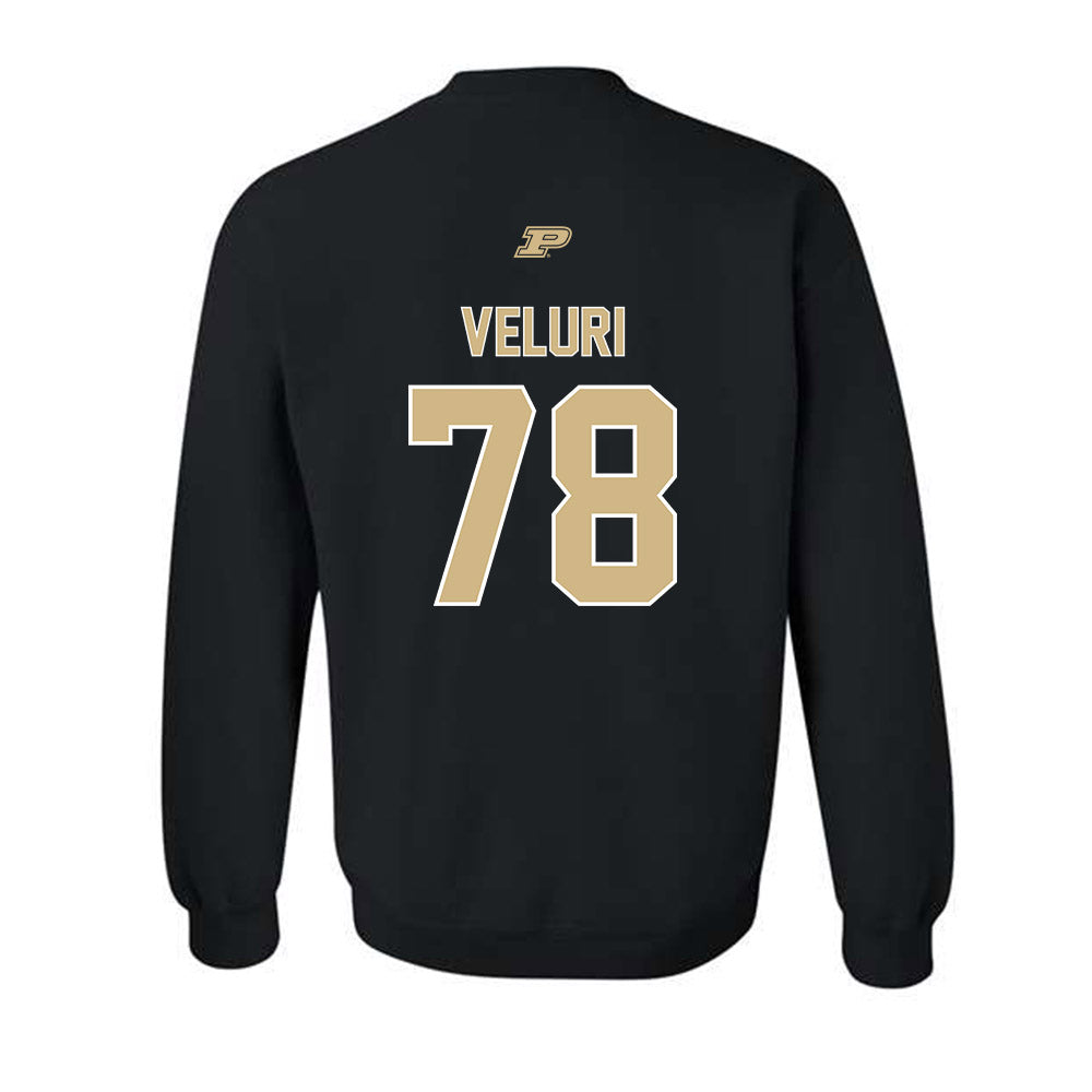 Purdue - NCAA Football : Sankeerth Veluri - Sports Shersey Crewneck Sweatshirt-1