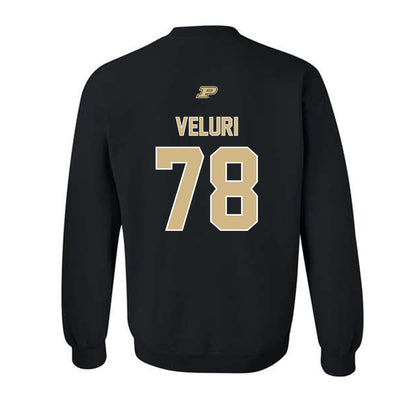 Purdue - NCAA Football : Sankeerth Veluri - Sports Shersey Crewneck Sweatshirt-1