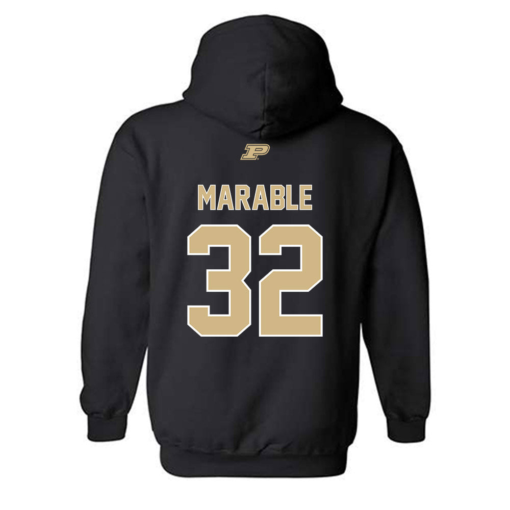 Purdue - NCAA Football : D'Mon Marable - Sports Shersey Hooded Sweatshirt-1