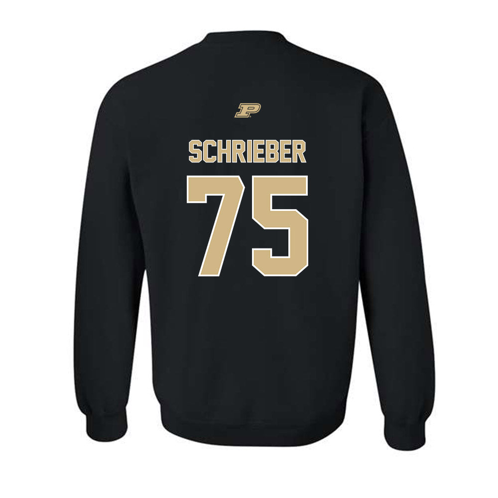 Purdue - NCAA Football : Rico Schrieber - Sports Shersey Crewneck Sweatshirt-1