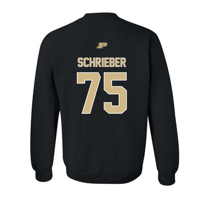 Purdue - NCAA Football : Rico Schrieber - Sports Shersey Crewneck Sweatshirt-1