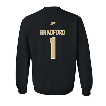 Purdue - NCAA Football : Smiley Bradford - Sports Shersey Crewneck Sweatshirt-1