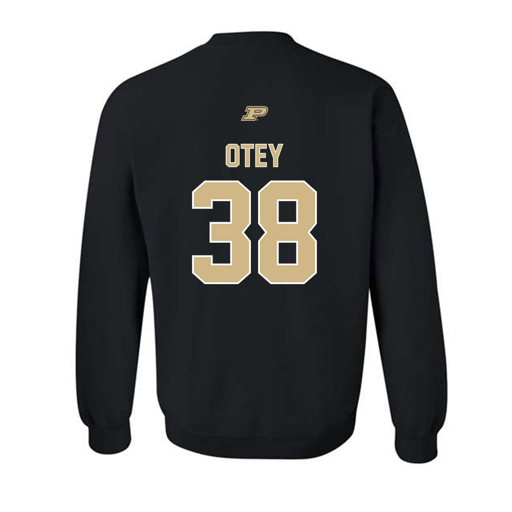 Purdue - NCAA Football : Zyntreacs Otey - Sports Shersey Crewneck Sweatshirt-1