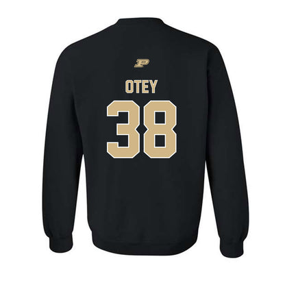 Purdue - NCAA Football : Zyntreacs Otey - Sports Shersey Crewneck Sweatshirt-1