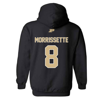 Purdue - NCAA Football : Denylon Morrissette - Sports Shersey Hooded Sweatshirt-1