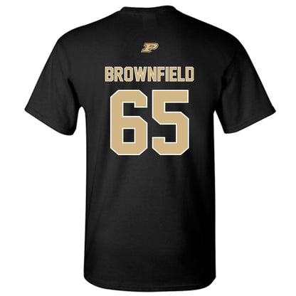 Purdue - NCAA Football : Brock Brownfield - Sports Shersey T-Shirt-1