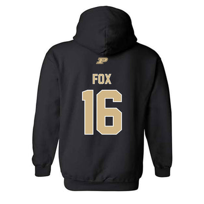 Purdue - NCAA Football : Kylan Fox - Sports Shersey Hooded Sweatshirt-1