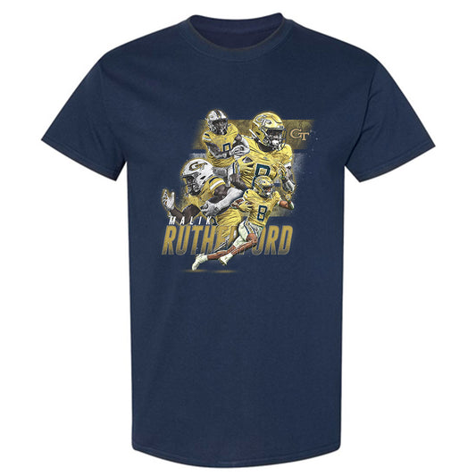 Georgia Tech - NCAA Football : Malik Rutherford - T-Shirt Player Collage