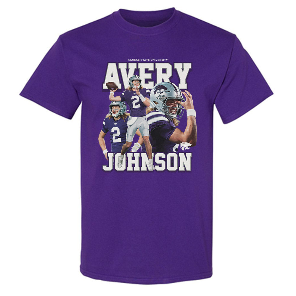 Kansas State - NCAA Football : Avery Johnson - Player Collage T-Shirt