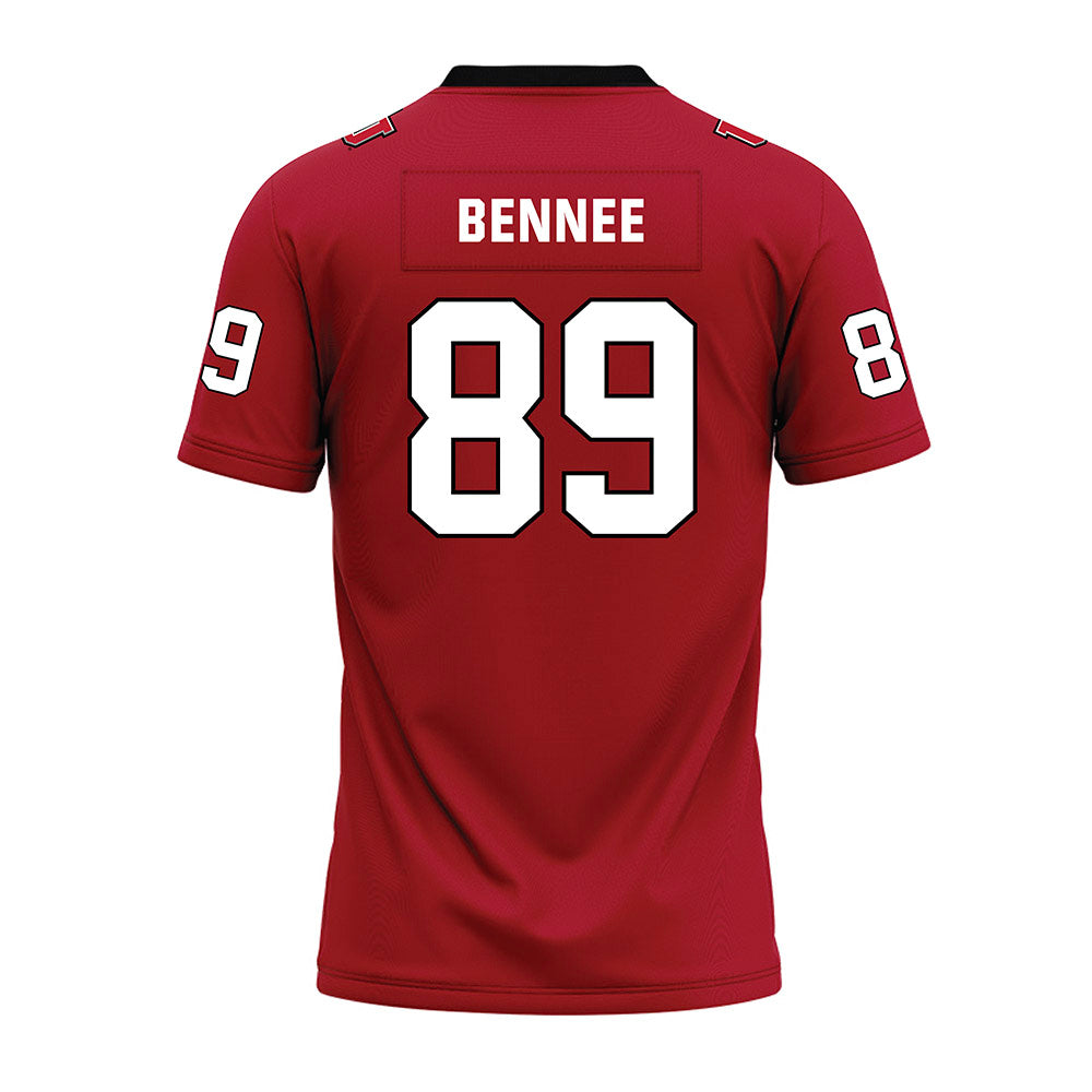 Utah - NCAA Football : Noah Bennee - Red Premium Football Jersey-1