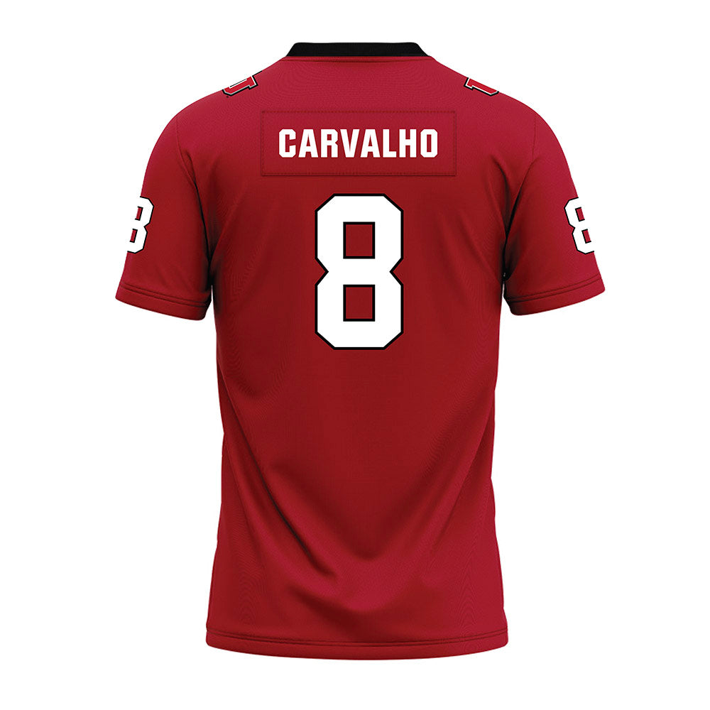 Utah - NCAA Football : Mana Carvalho - Red Premium Football Jersey-1