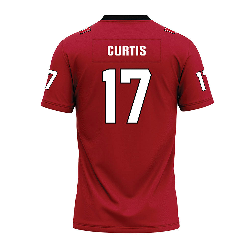 Utah - NCAA Football : Dillon Curtis - Red Premium Football Jersey-1