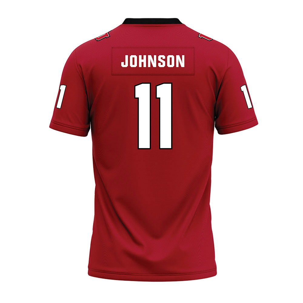 Utah - NCAA Football : Ricky Johnson - Red Premium Football Jersey-1