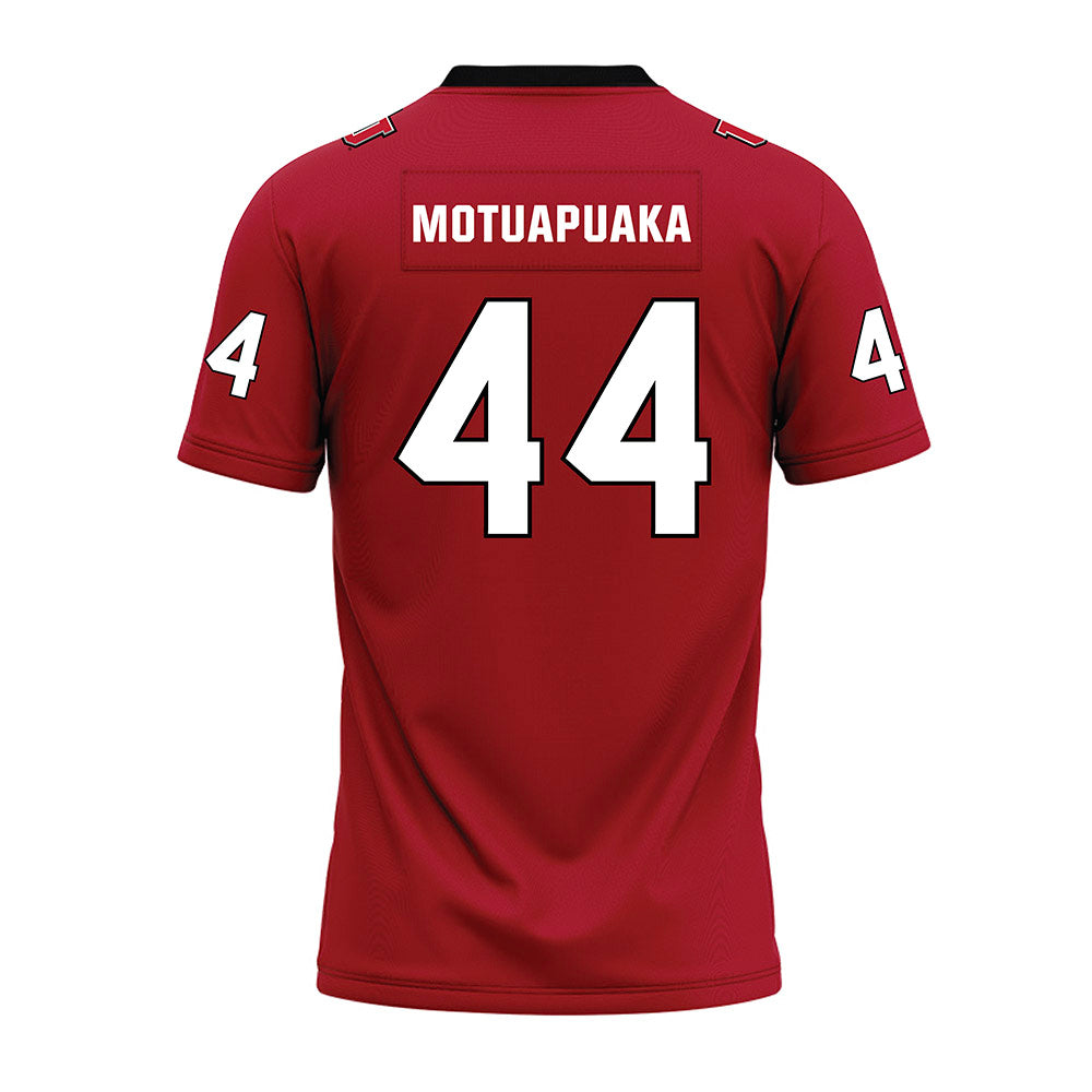 Utah - NCAA Football : Sione Motuapuaka - Red Premium Football Jersey-1