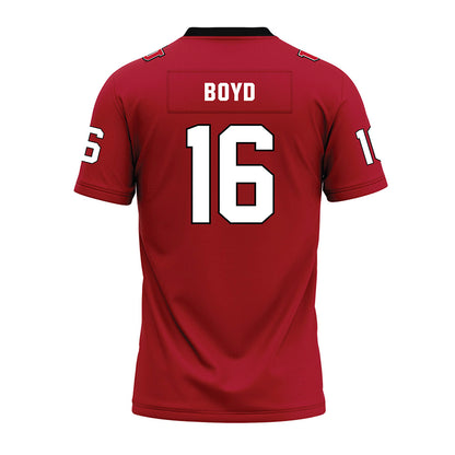 Utah - NCAA Football : Morley Boyd - Red Premium Football Jersey-1