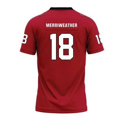 Utah - NCAA Football : Tobias Merriweather - Red Premium Football Jersey-1