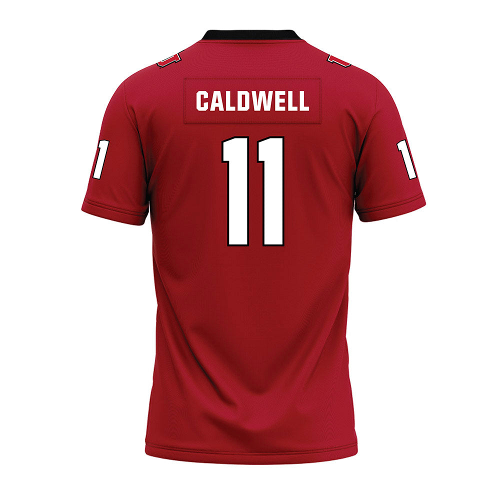 Utah - NCAA Football : Rock Caldwell - Red Premium Football Jersey-1