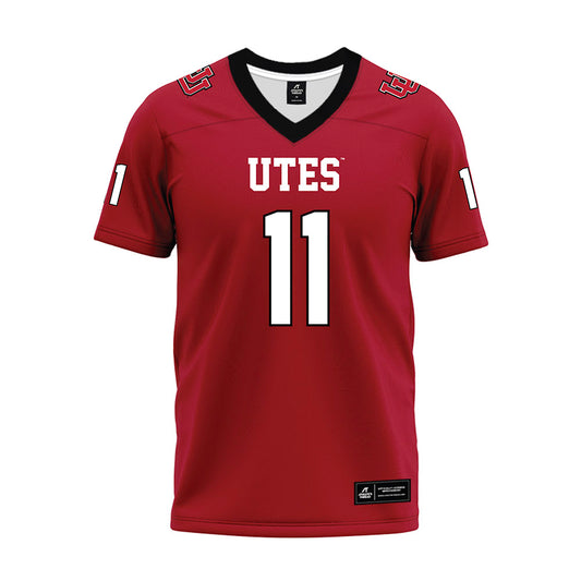 Utah - NCAA Football : Rock Caldwell - Red Premium Football Jersey-0