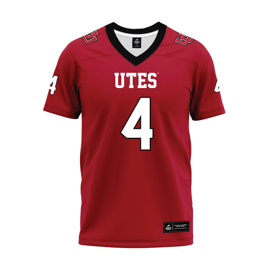 Utah - NCAA Football : Devon Dampier - Red Premium Football Jersey-0