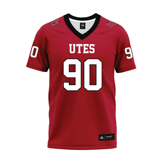 Utah - NCAA Football : Jireh Moe - Red Premium Football Jersey-0