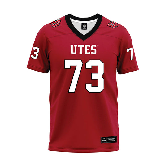 Utah - NCAA Football : Cedric Jefferson - Red Premium Football Jersey-0