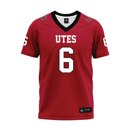Utah - NCAA Football : Daidren Zipperer - Red Premium Football Jersey-0
