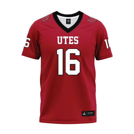 Utah - NCAA Football : Penisimani Takitaki - Red Premium Football Jersey-0