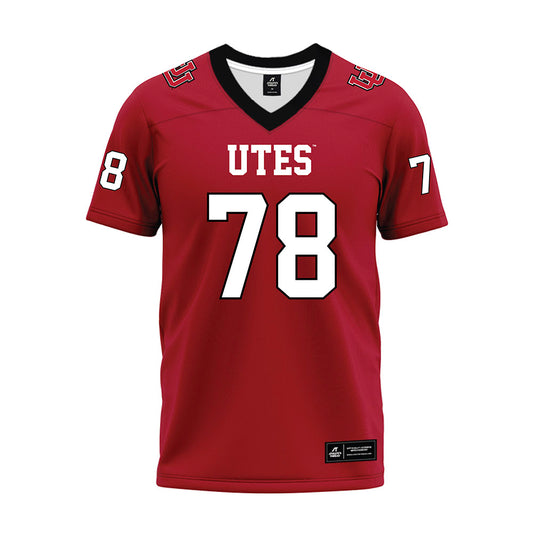 Utah - NCAA Football : Taniela Pepa - Red Premium Football Jersey-0
